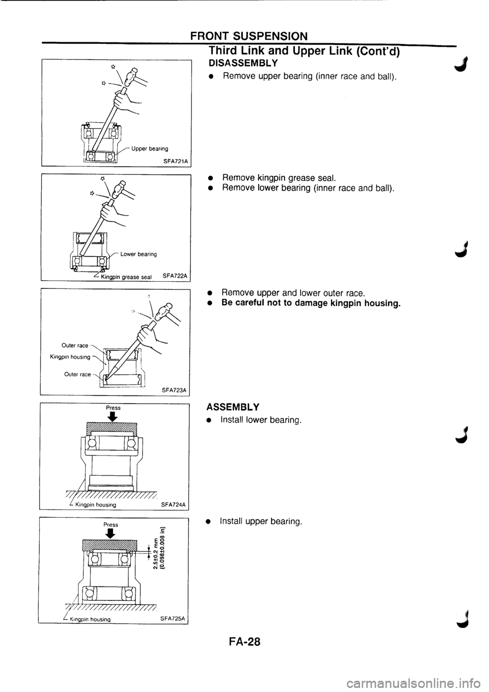 NISSAN PRIMERA 1998  Service Repair Manual 