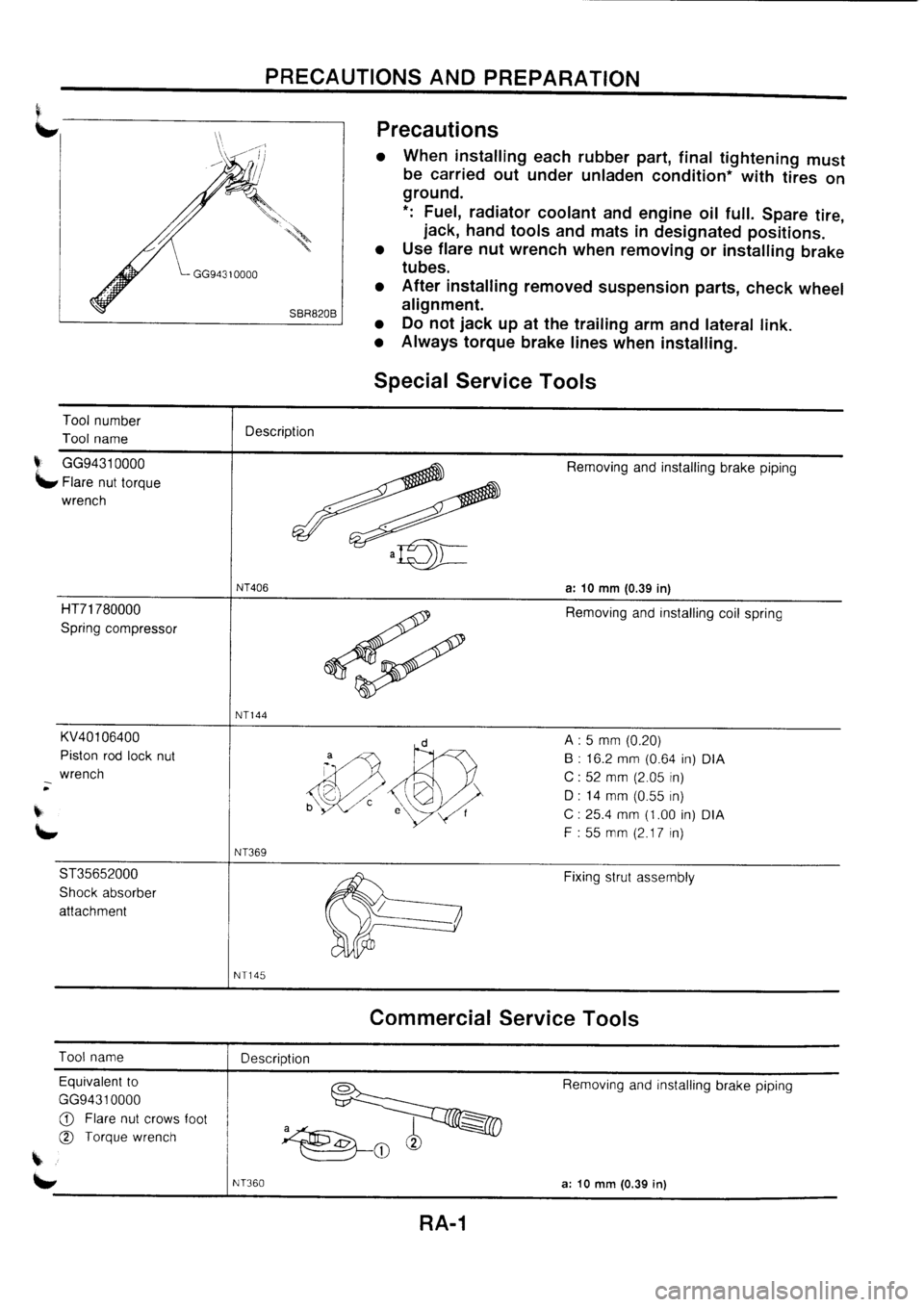 NISSAN PRIMERA 1998  Service Repair Manual 