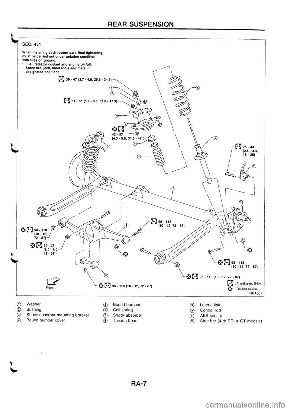 NISSAN PRIMERA 1998  Service Repair Manual 