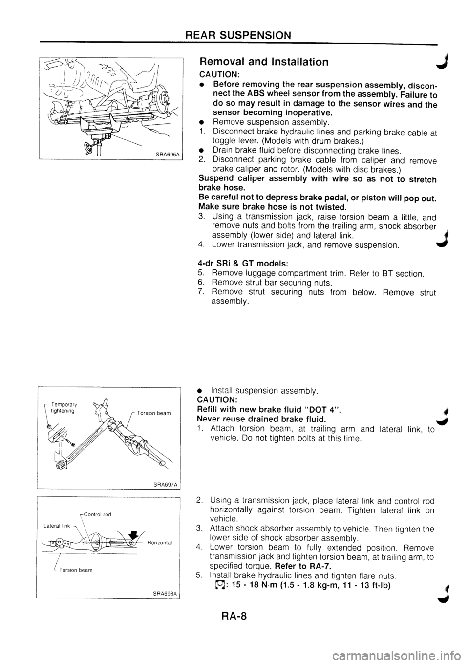 NISSAN PRIMERA 1998  Service Repair Manual 