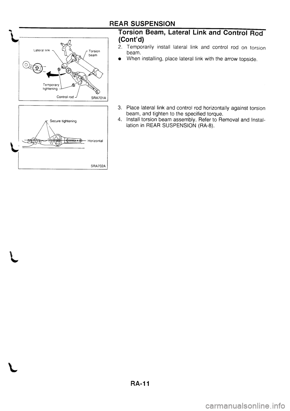 NISSAN PRIMERA 1998  Service Repair Manual 