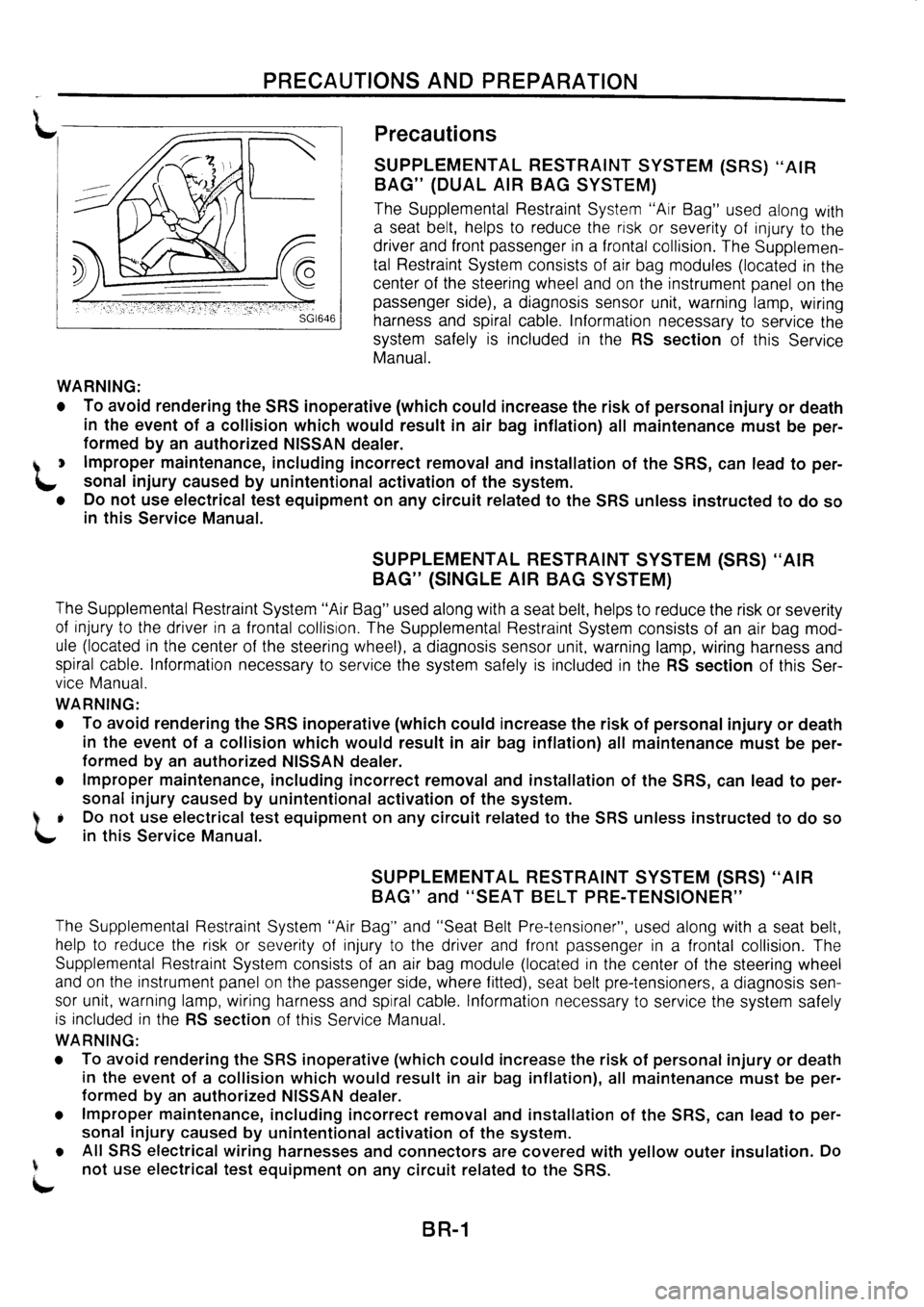 NISSAN PRIMERA 1998  Service Repair Manual 