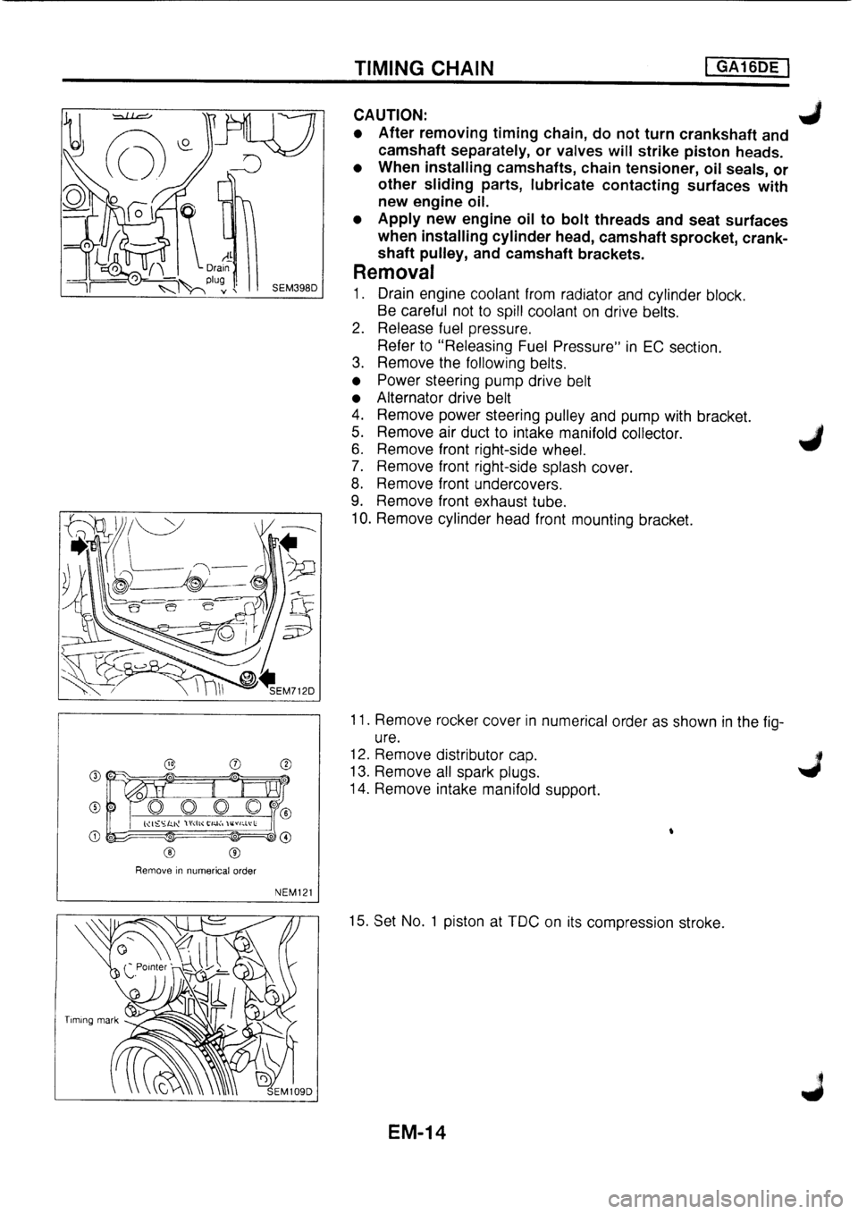 NISSAN PRIMERA 1998  Service Repair Manual 