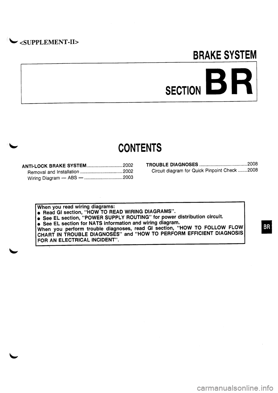 NISSAN PRIMERA 1998  Service Repair Manual 