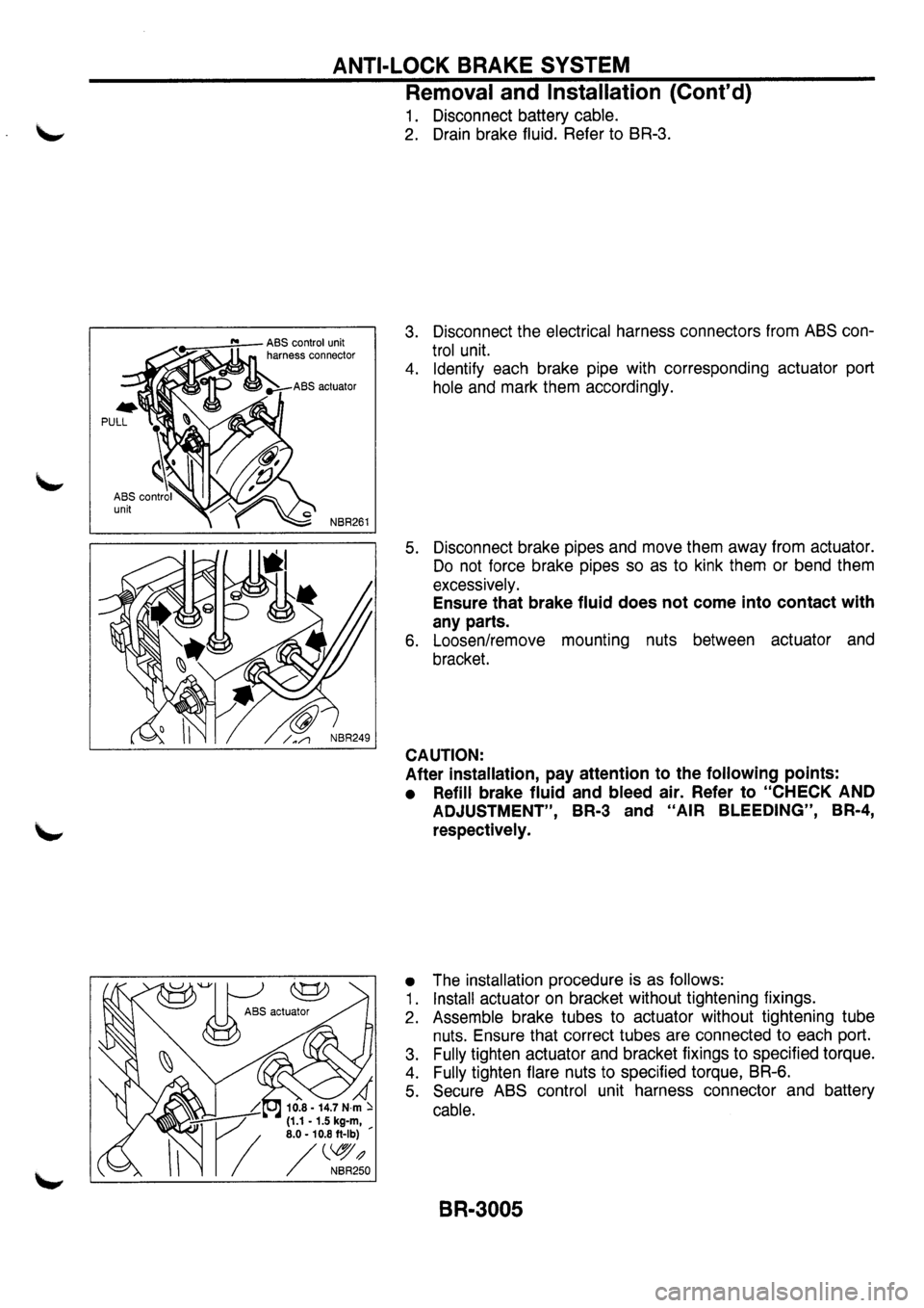 NISSAN PRIMERA 1998  Service Repair Manual 