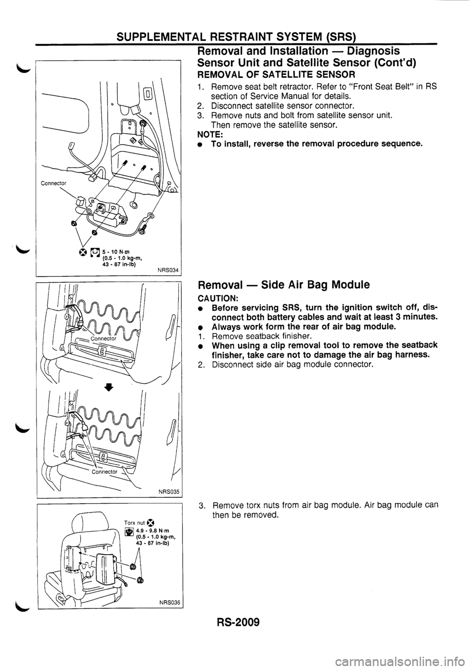 NISSAN PRIMERA 1998  Service Repair Manual 