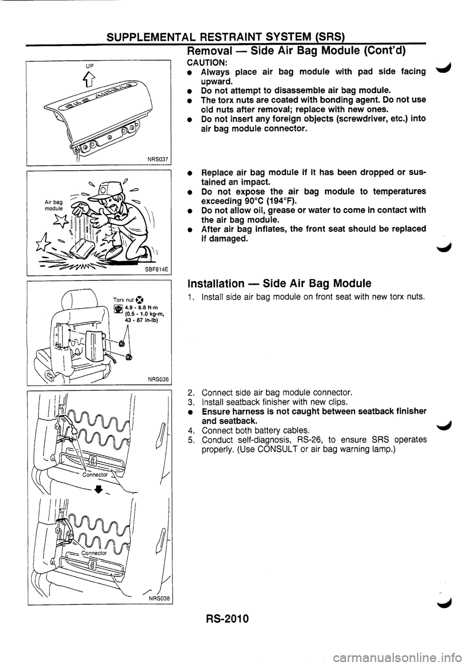 NISSAN PRIMERA 1998  Service Repair Manual 