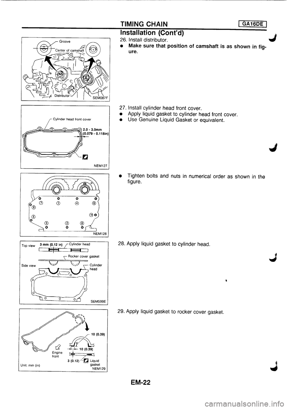 NISSAN PRIMERA 1998  Service Repair Manual 
