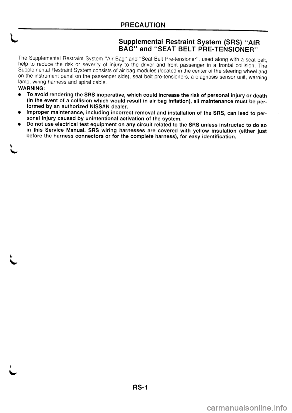 NISSAN PRIMERA 1998  Service Repair Manual 