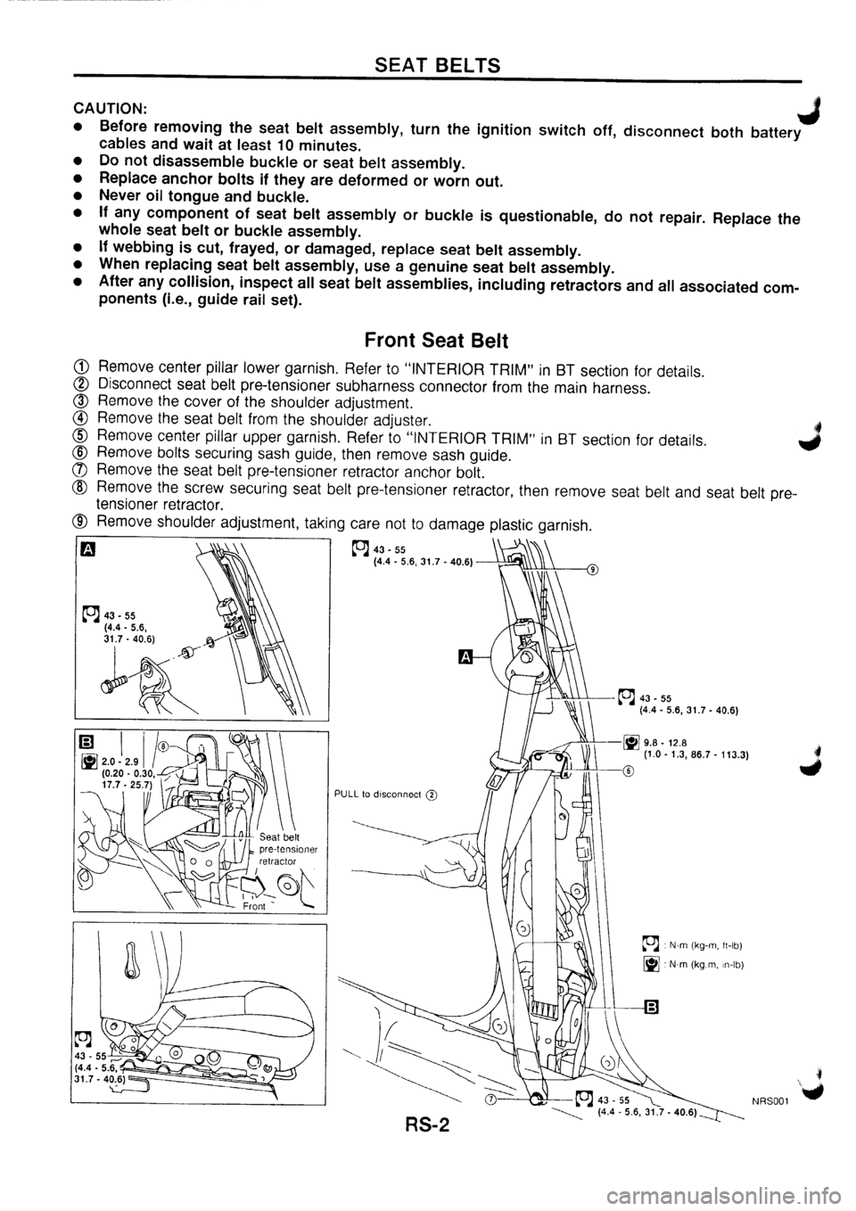NISSAN PRIMERA 1998  Service Repair Manual 