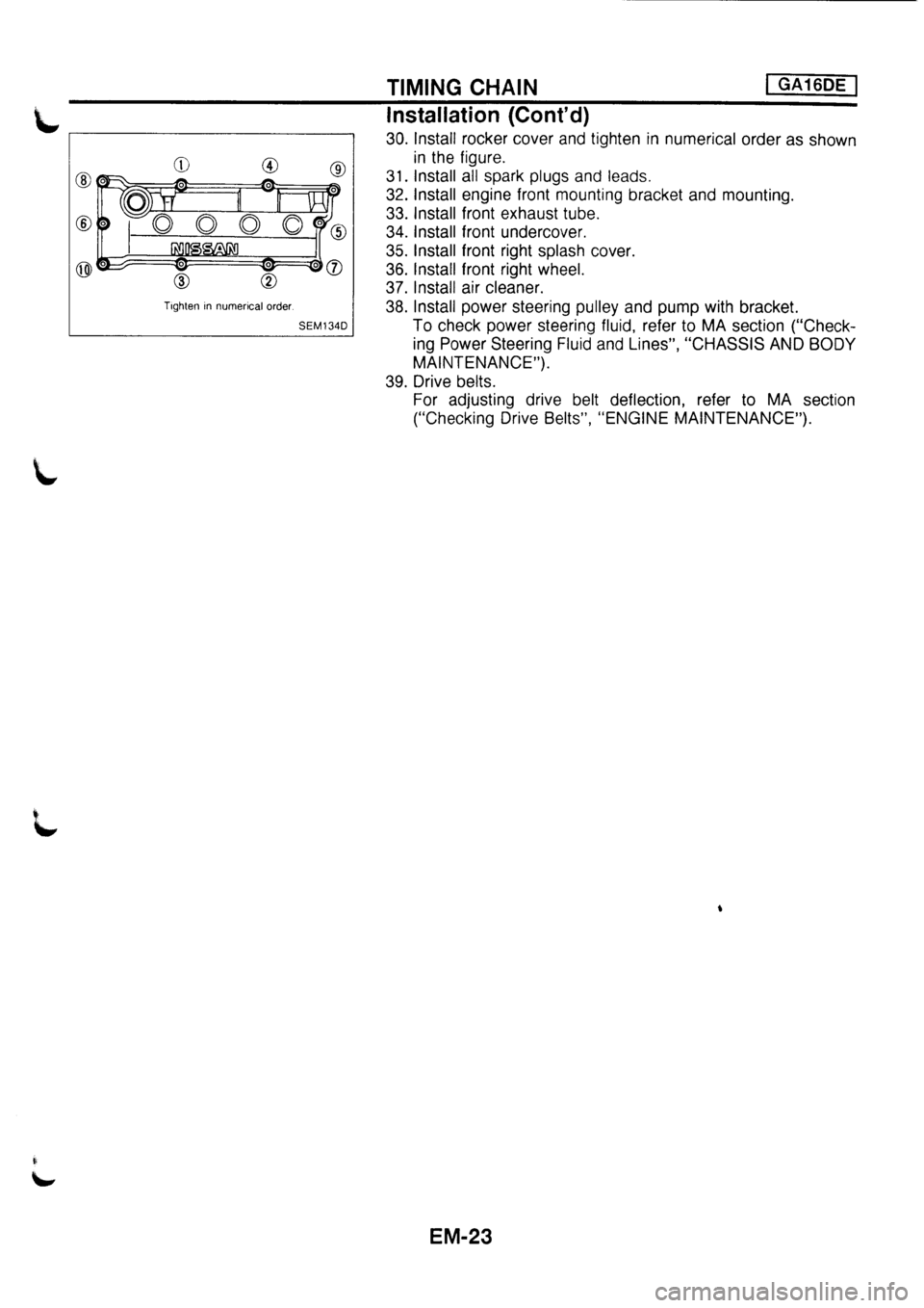 NISSAN PRIMERA 1998  Service Repair Manual 