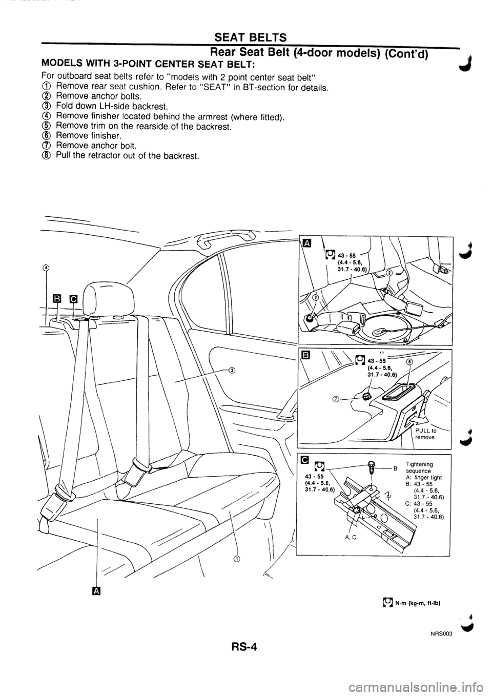 NISSAN PRIMERA 1998  Service Repair Manual 