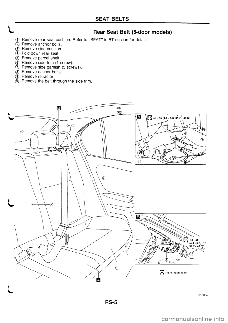 NISSAN PRIMERA 1998  Service Repair Manual 