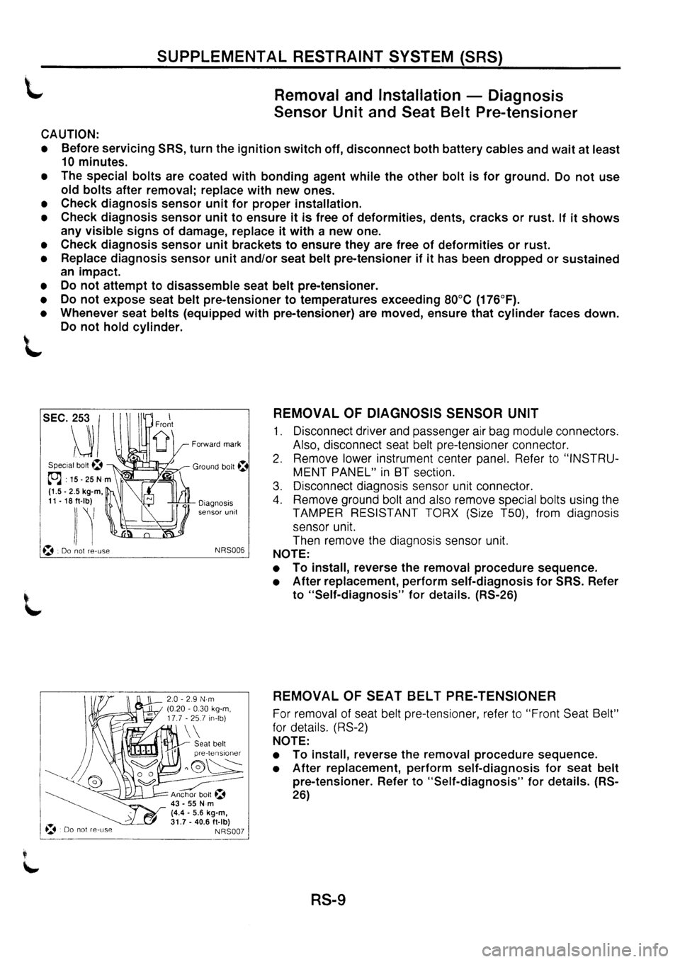 NISSAN PRIMERA 1998  Service Repair Manual 