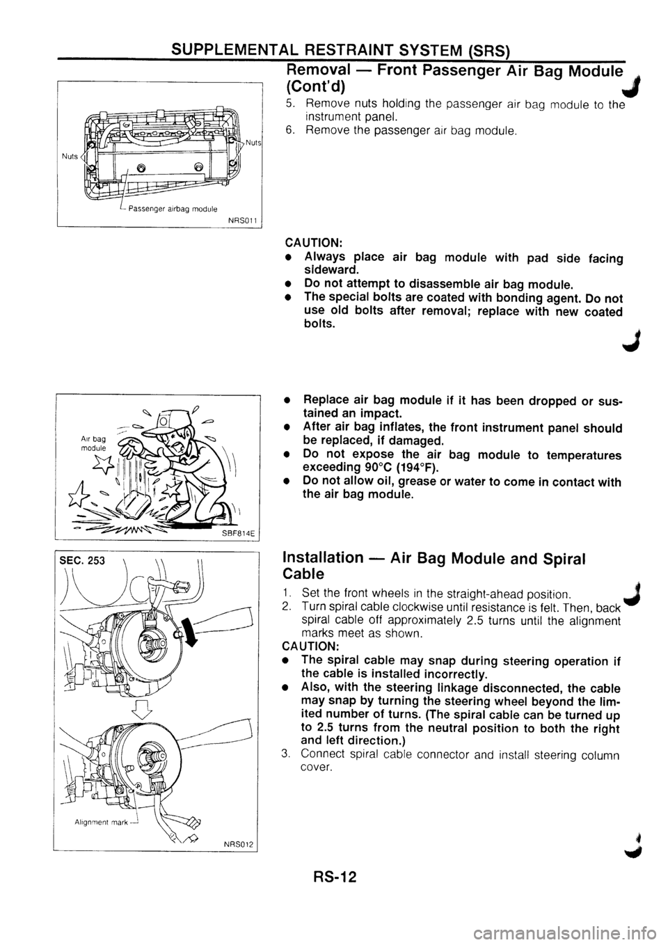 NISSAN PRIMERA 1998  Service Repair Manual 