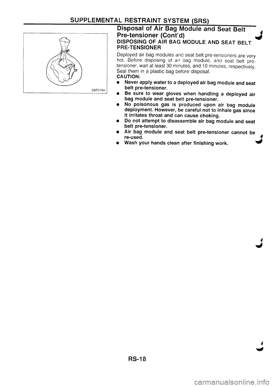 NISSAN PRIMERA 1998  Service Repair Manual 