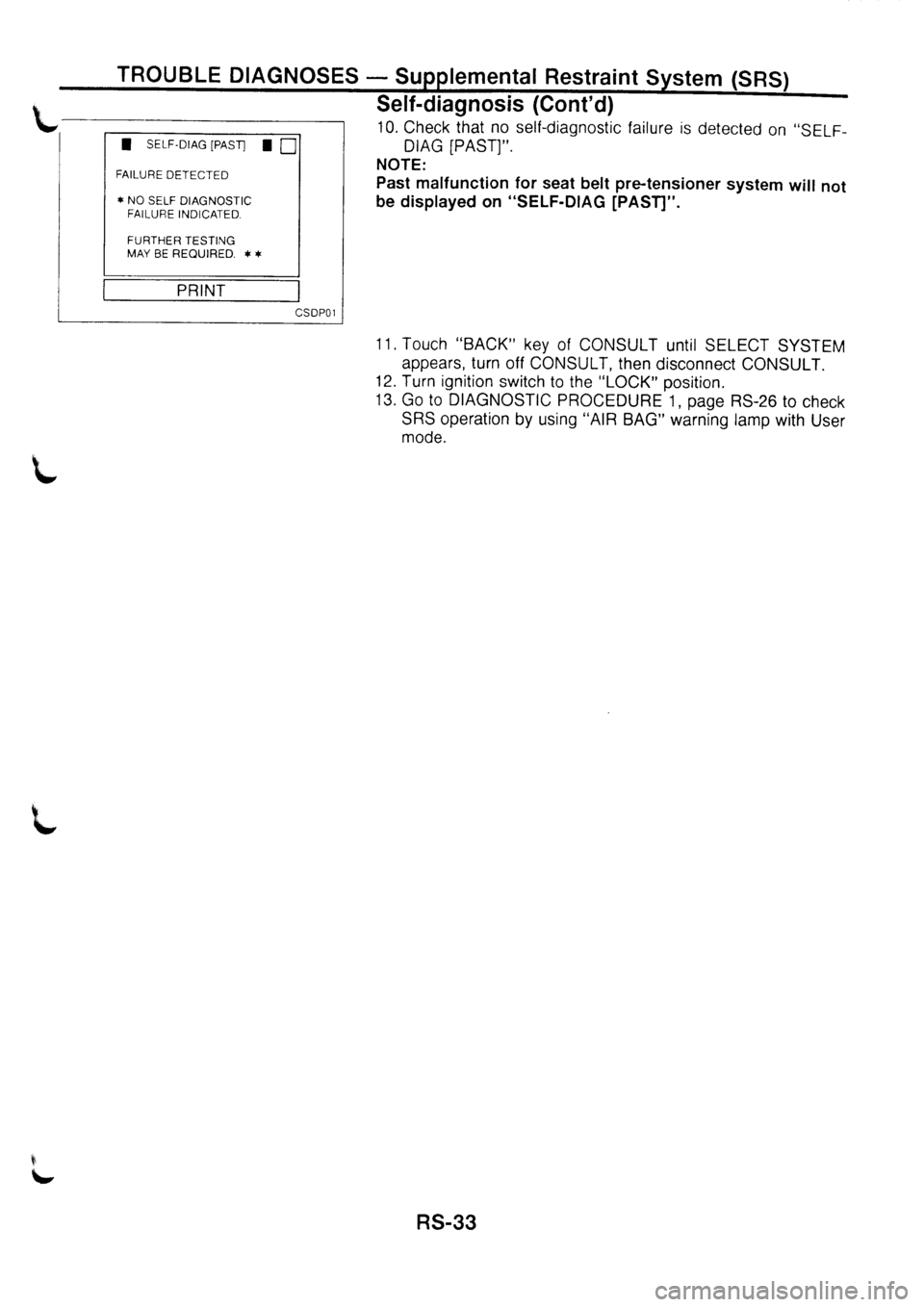 NISSAN PRIMERA 1998  Service Repair Manual 