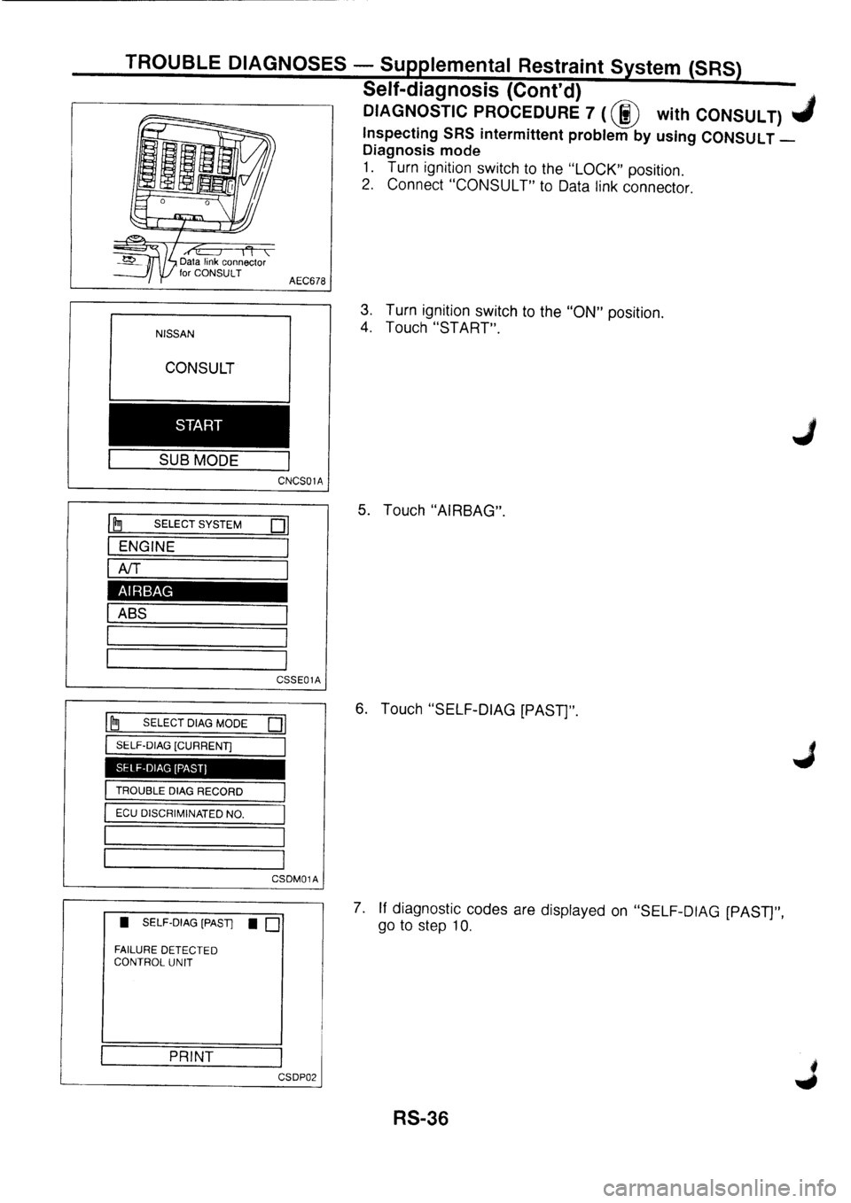 NISSAN PRIMERA 1998  Service Repair Manual 