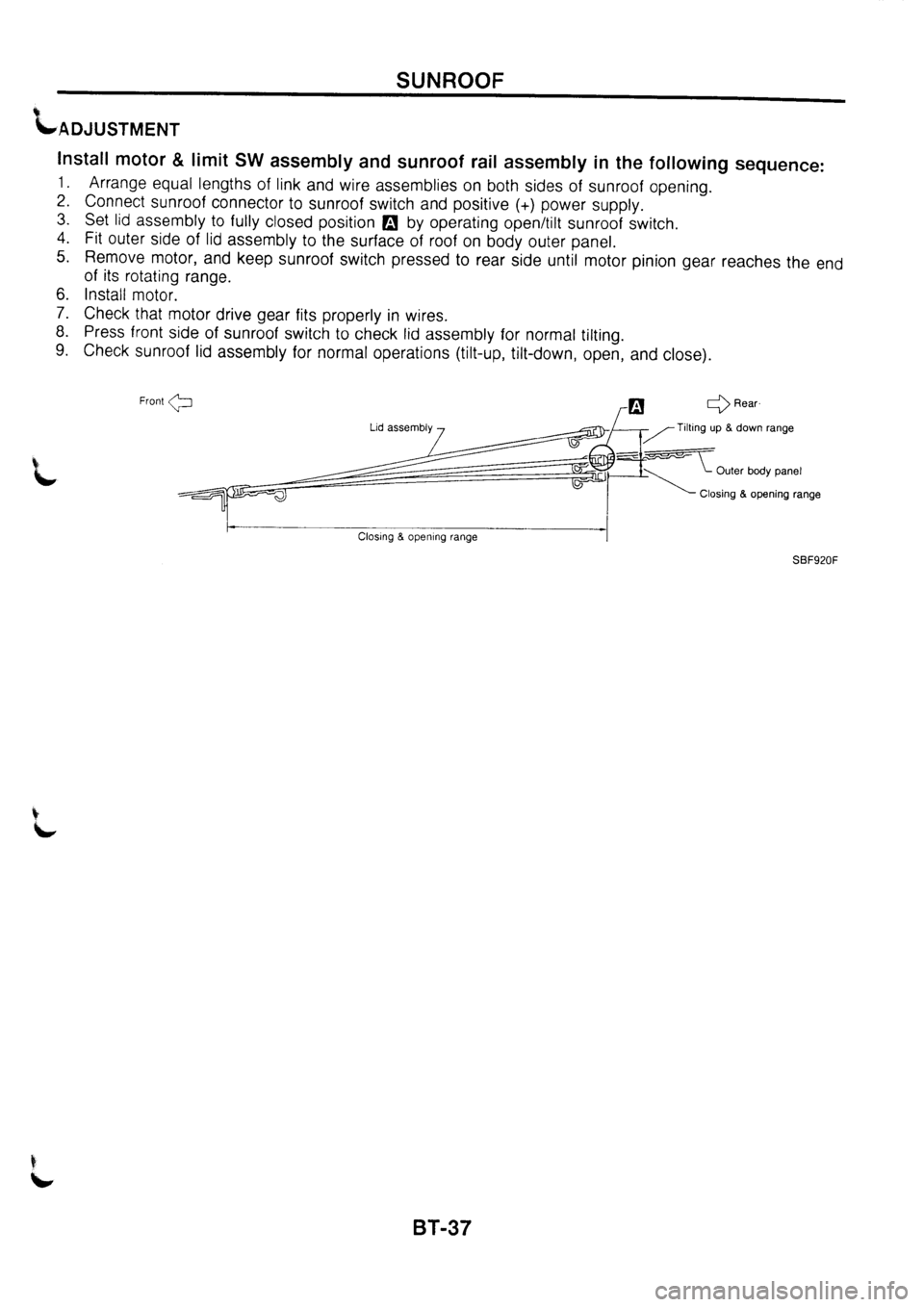 NISSAN PRIMERA 1998  Service Repair Manual 