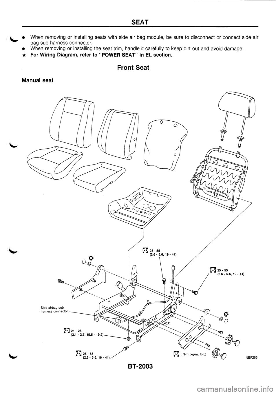NISSAN PRIMERA 1998  Service Repair Manual 