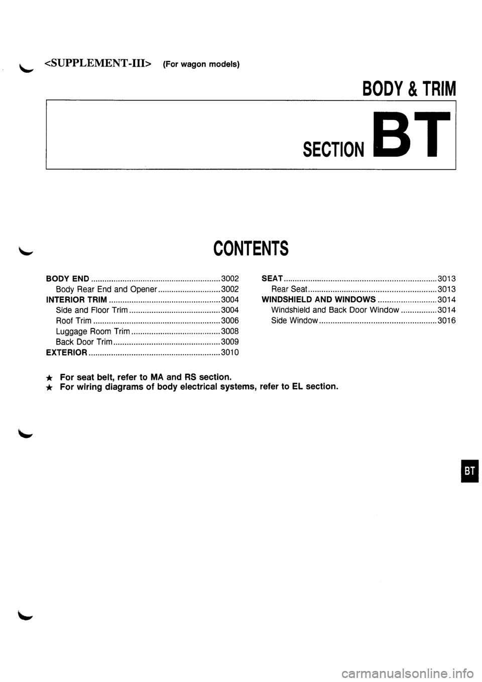 NISSAN PRIMERA 1998  Service Repair Manual 