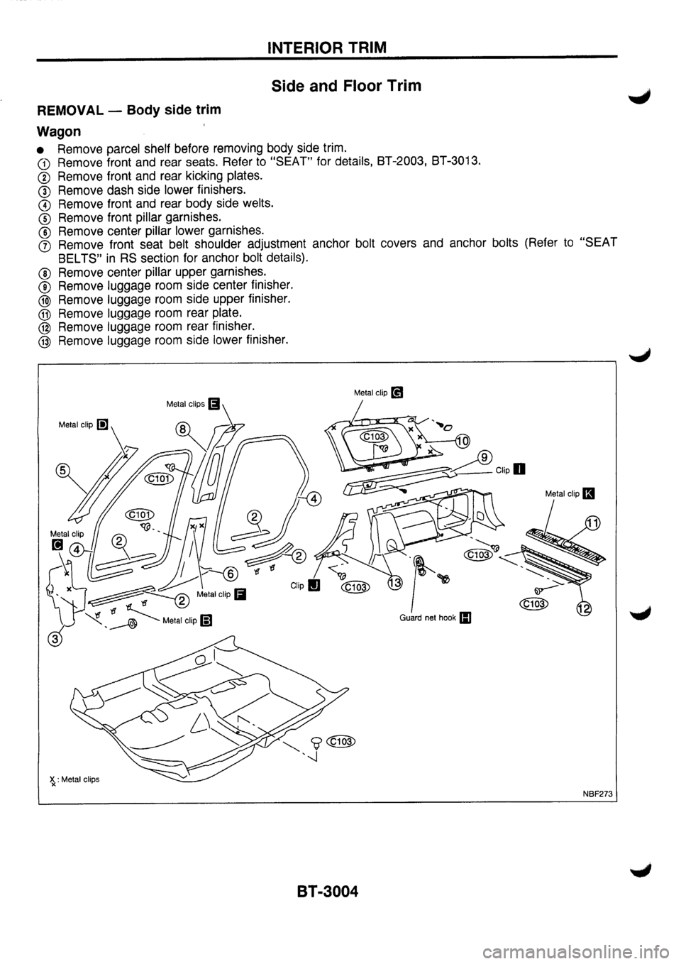 NISSAN PRIMERA 1998  Service Repair Manual 
