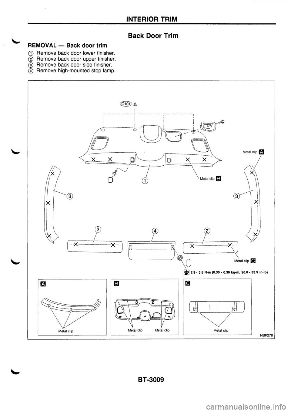 NISSAN PRIMERA 1998  Service Repair Manual 