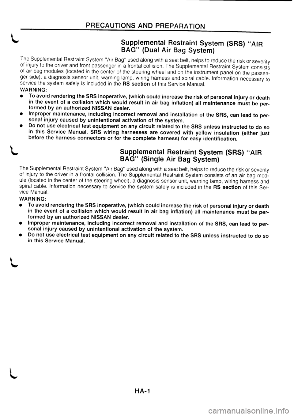 NISSAN PRIMERA 1998  Service Repair Manual 