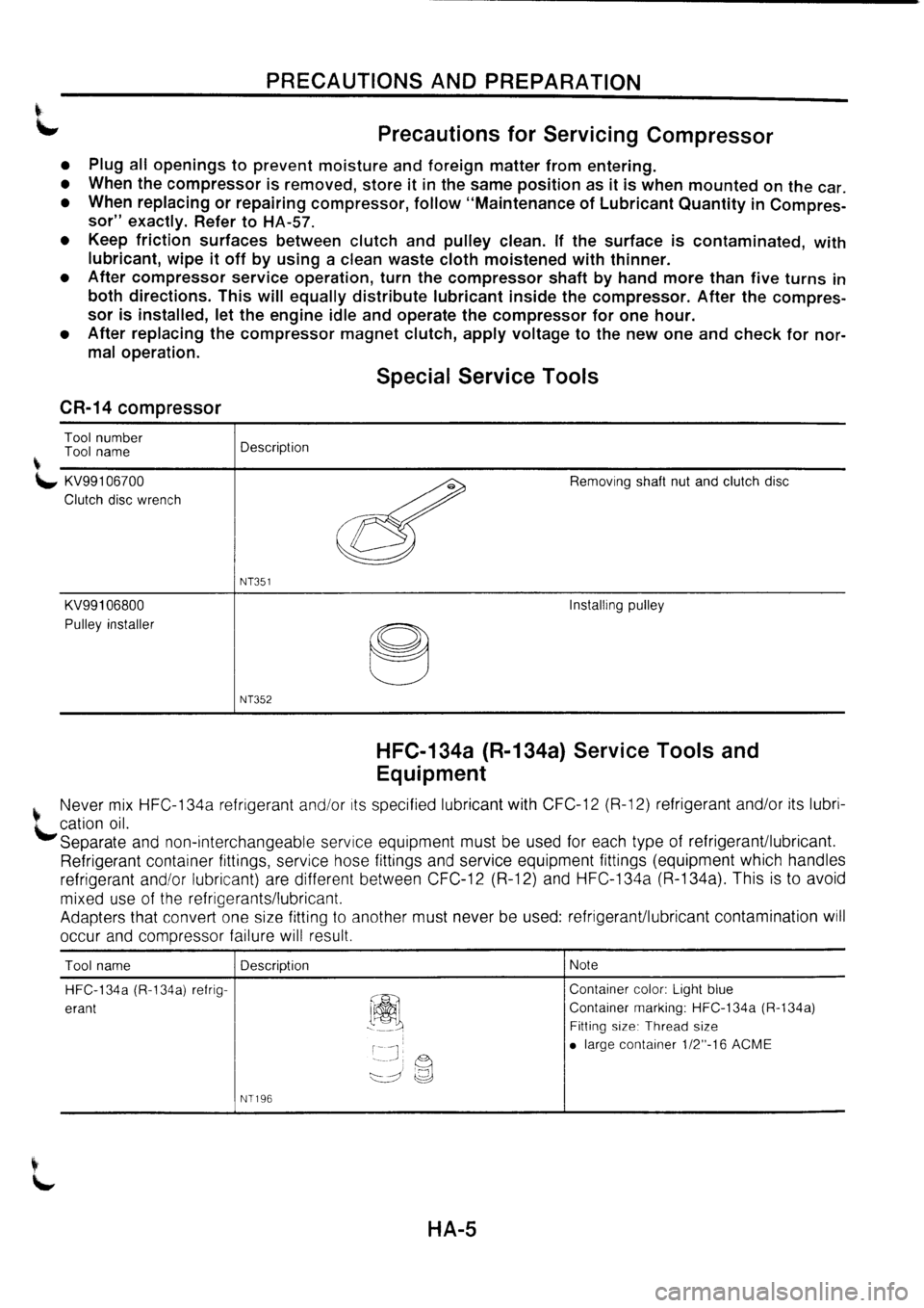 NISSAN PRIMERA 1998  Service Repair Manual 