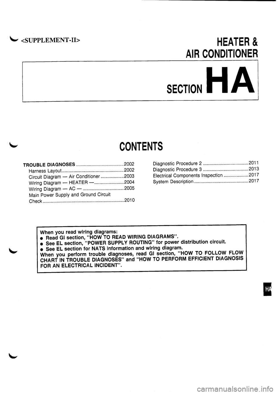 NISSAN PRIMERA 1998  Service Repair Manual 