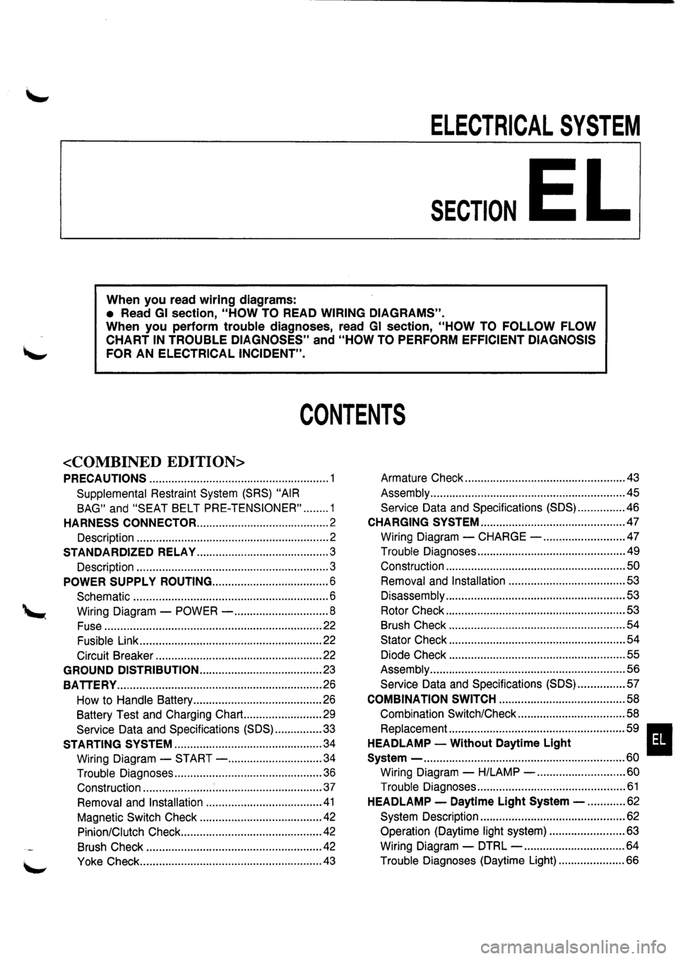 NISSAN PRIMERA 1998  Service Repair Manual 