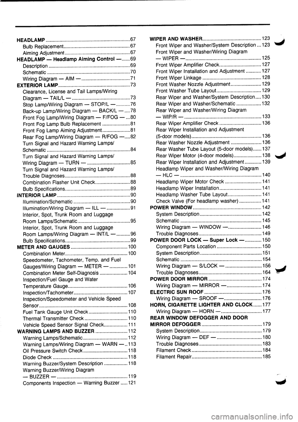NISSAN PRIMERA 1998  Service Repair Manual 