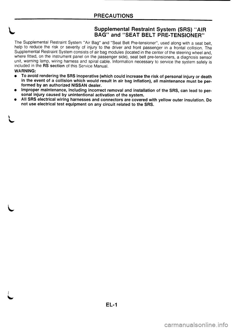 NISSAN PRIMERA 1998  Service Repair Manual 
