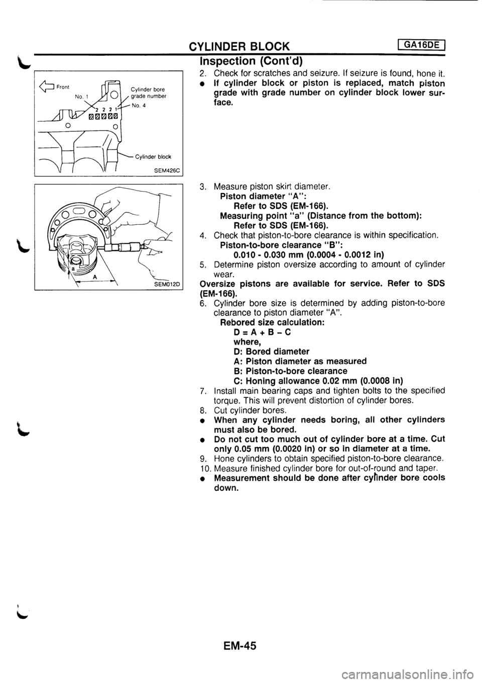 NISSAN PRIMERA 1998  Service Repair Manual 