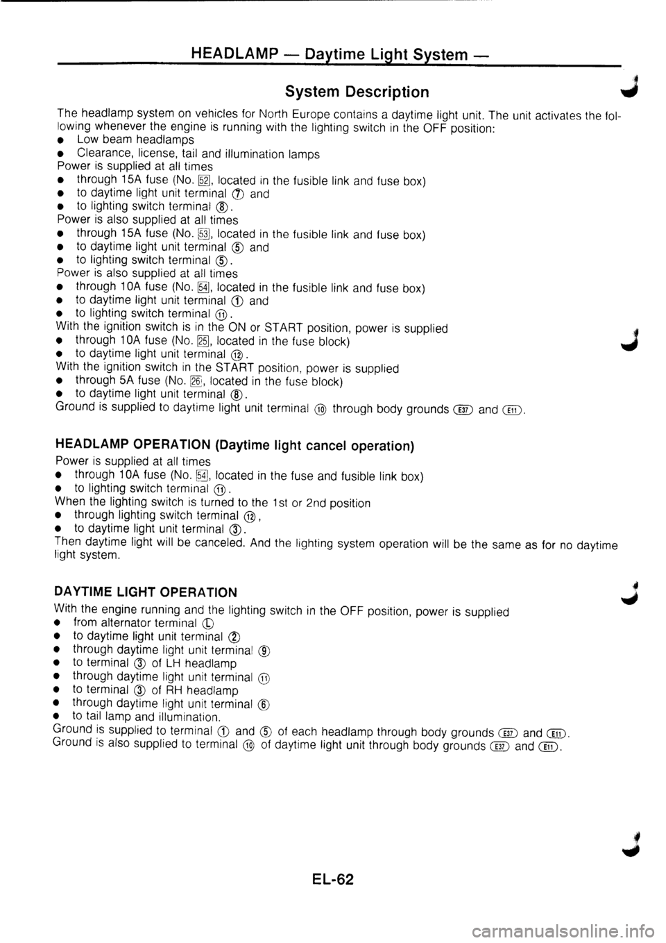NISSAN PRIMERA 1998  Service Repair Manual 