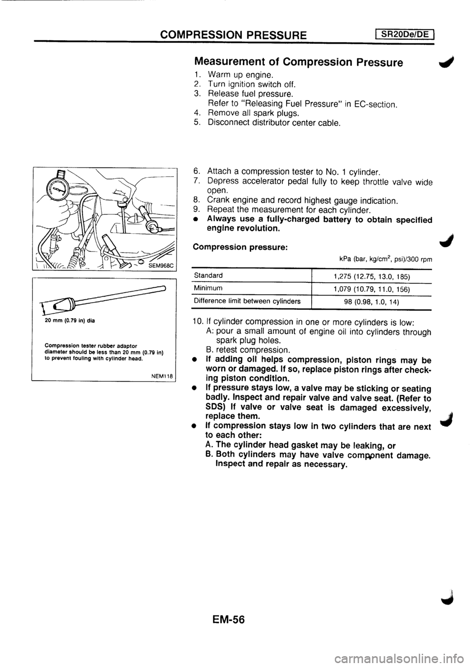 NISSAN PRIMERA 1998  Service Repair Manual 