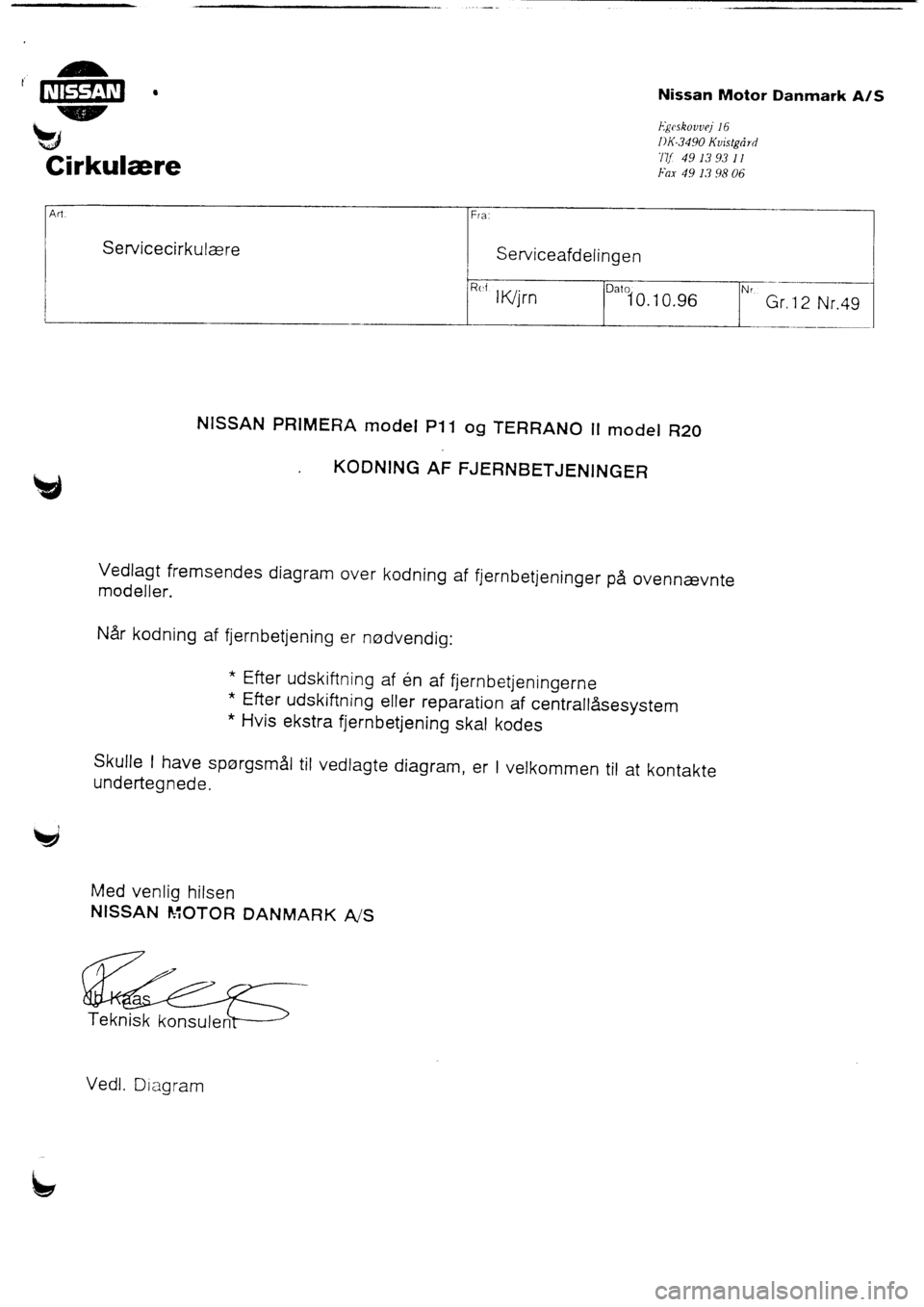 NISSAN PRIMERA 1998  Service Repair Manual 
