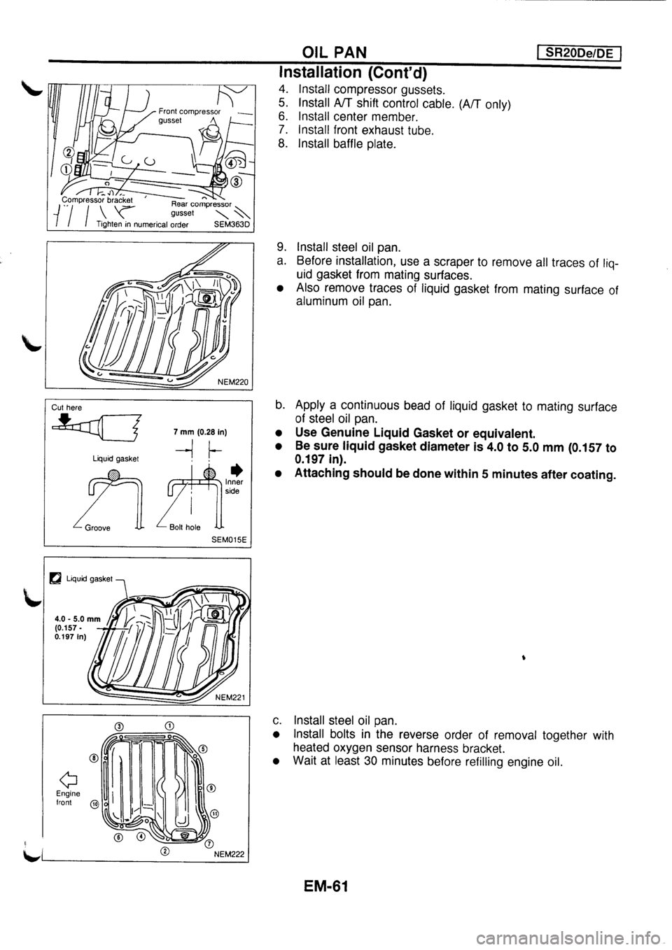NISSAN PRIMERA 1998  Service Repair Manual 