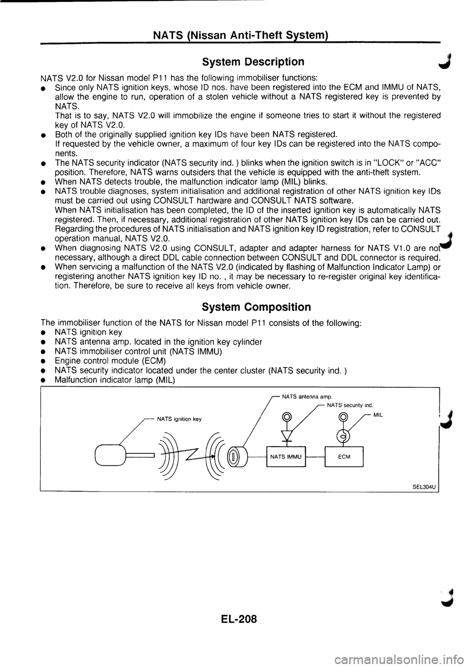 NISSAN PRIMERA 1998  Service Repair Manual 