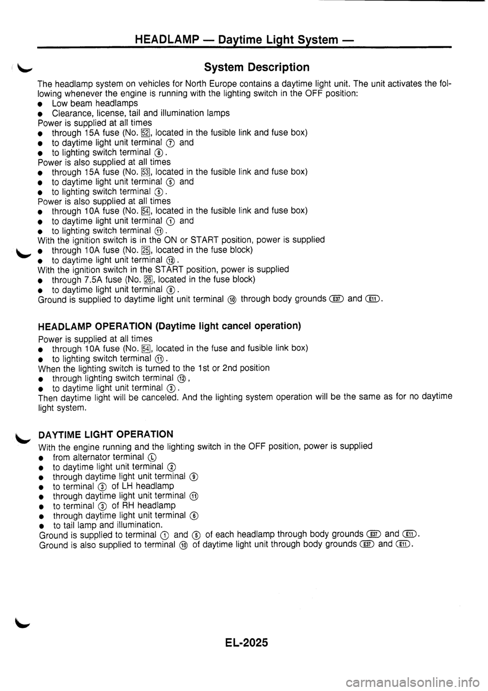 NISSAN PRIMERA 1998  Service Repair Manual 