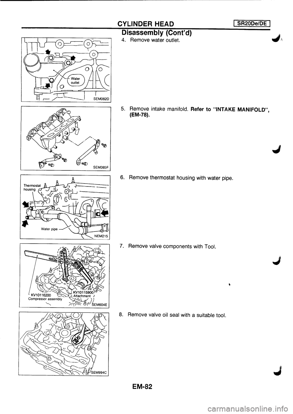 NISSAN PRIMERA 1998  Service Repair Manual 