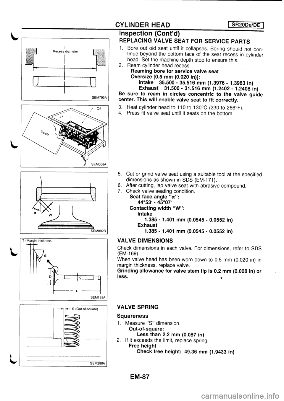 NISSAN PRIMERA 1998  Service Repair Manual 