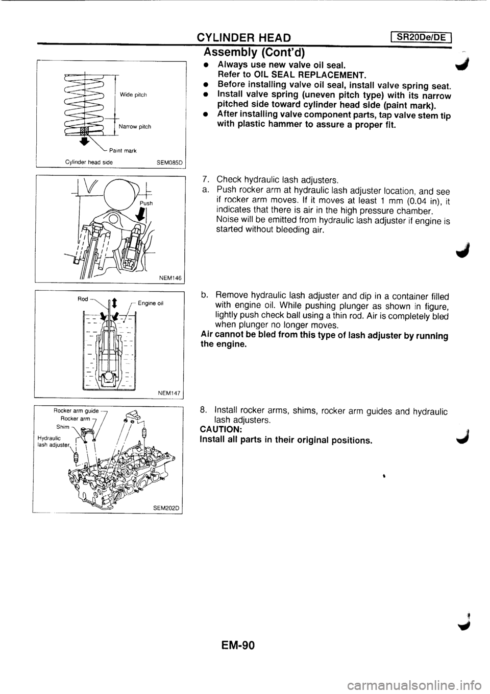 NISSAN PRIMERA 1998  Service Repair Manual 
