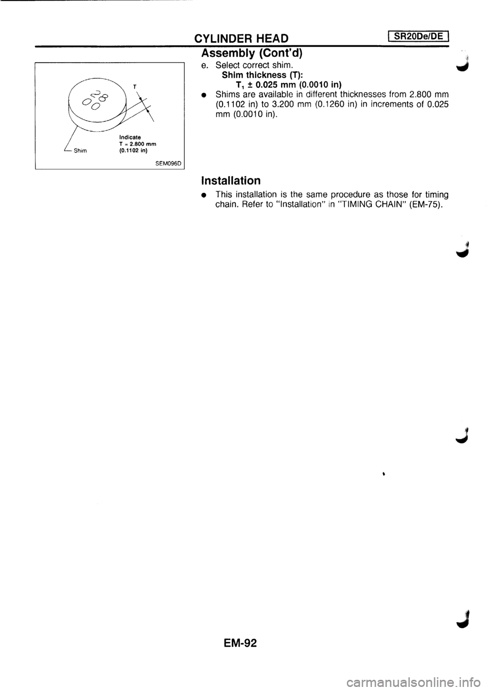 NISSAN PRIMERA 1998  Service Repair Manual 