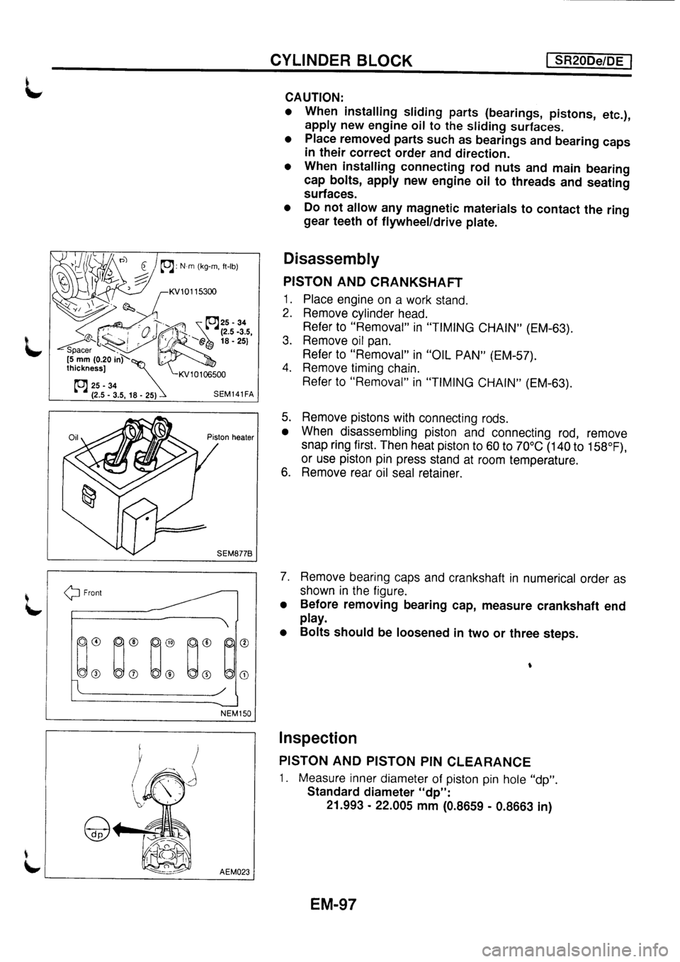 NISSAN PRIMERA 1998  Service Repair Manual 