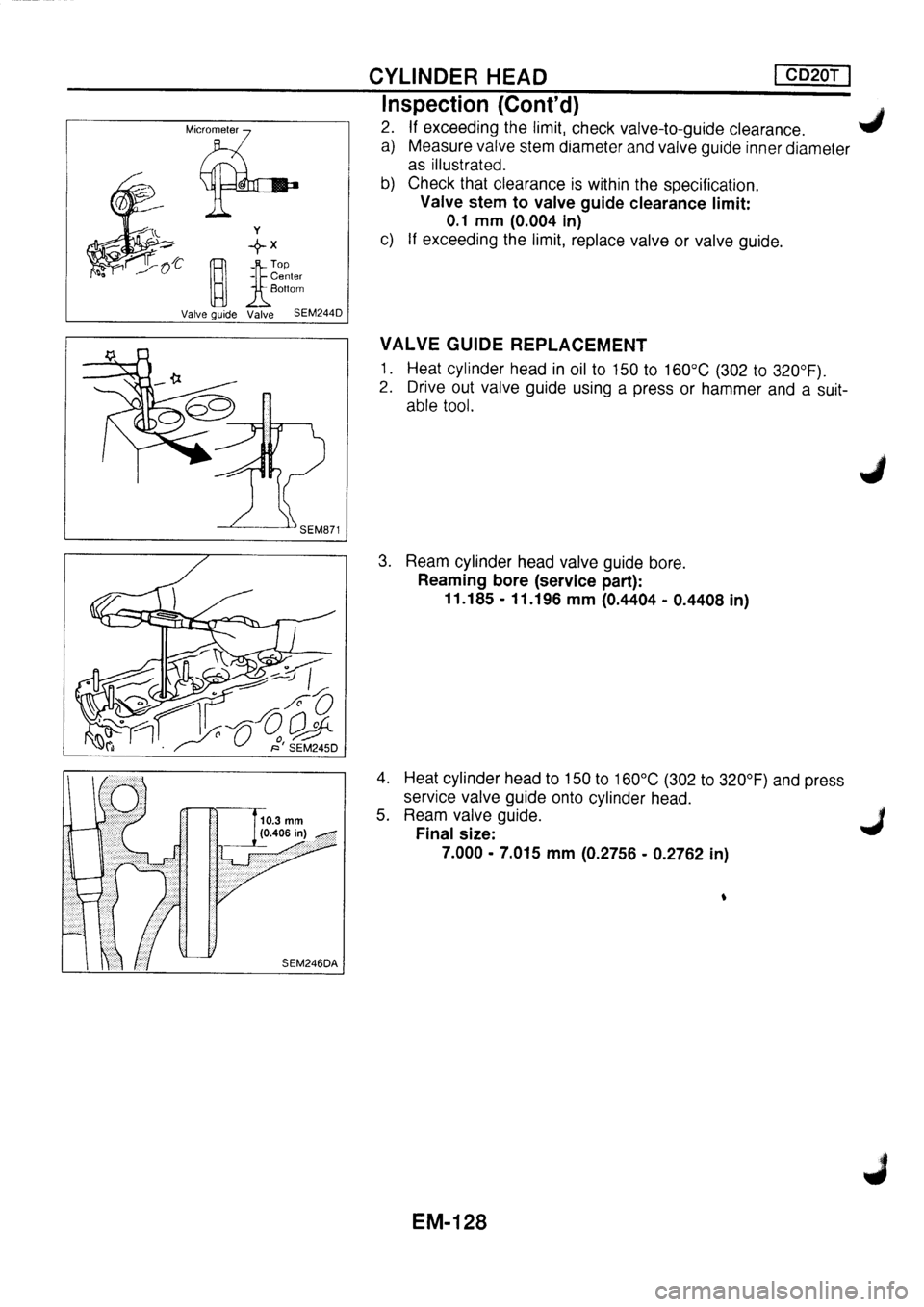 NISSAN PRIMERA 1998  Service Repair Manual 