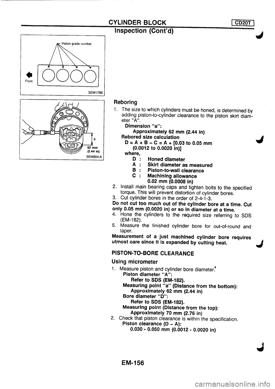 NISSAN PRIMERA 1998  Service Repair Manual 