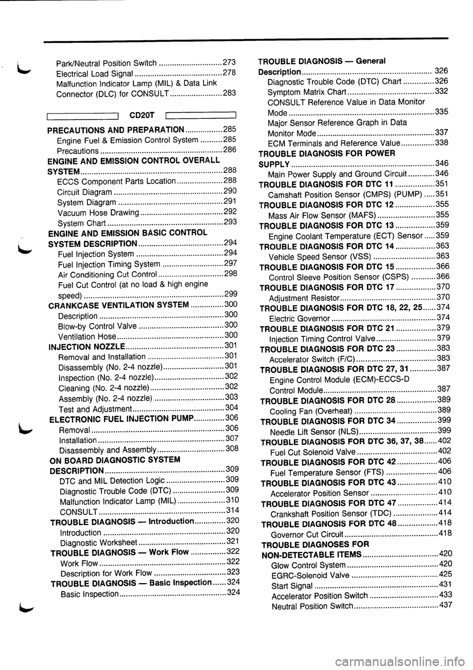 NISSAN PRIMERA 1998  Service Repair Manual 