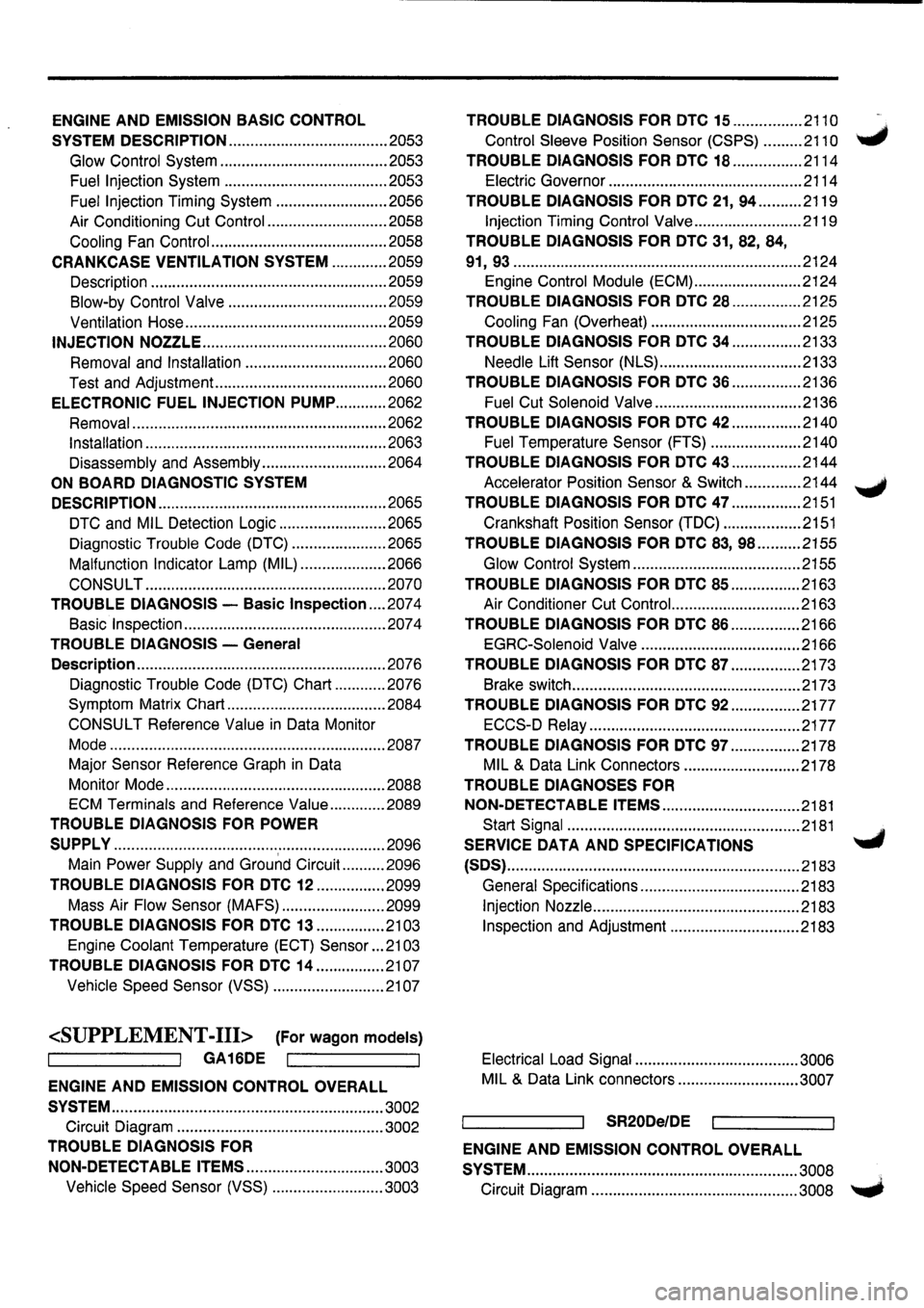 NISSAN PRIMERA 1998  Service Repair Manual 