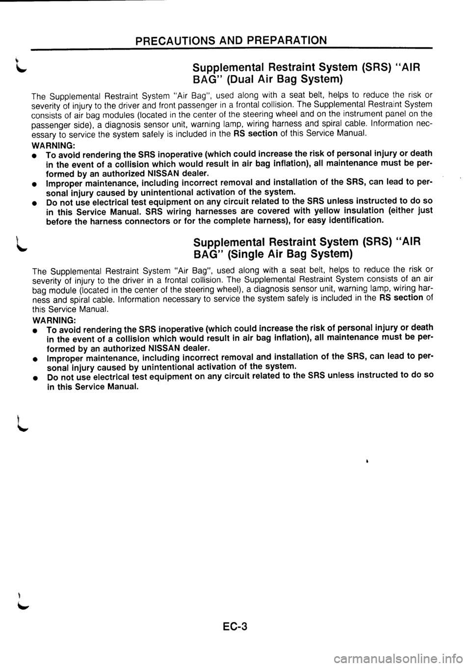 NISSAN PRIMERA 1998  Service Repair Manual 